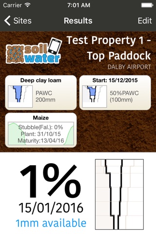 SoilWaterApp screenshot 2