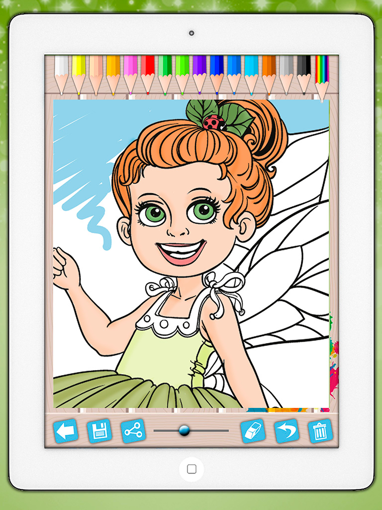 Fairies Coloring Book - Paint princesses tales screenshot 9