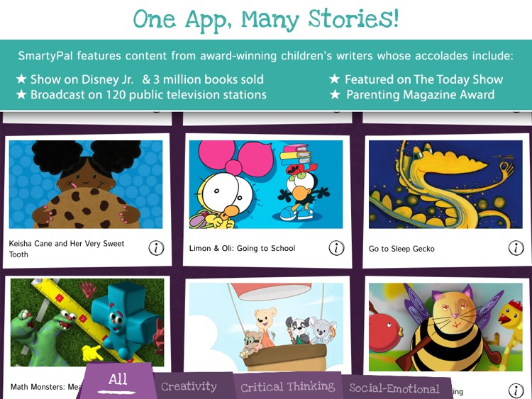 SmartyPal: Educational Stories, Videos & Games that Grow with Your Preschool/Kindergarten Child screenshot-0