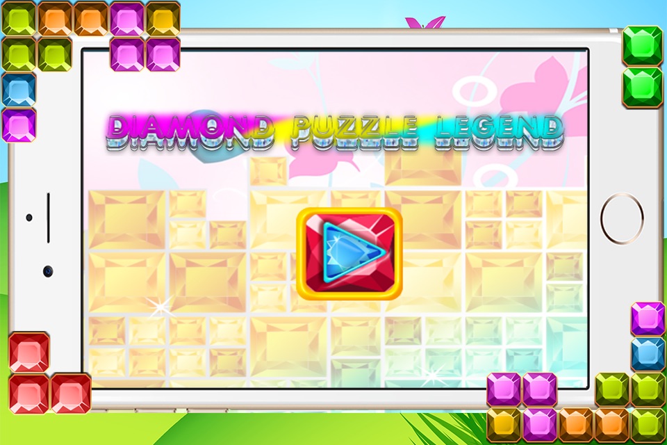 Diamond Block Launcher Legend - Jewel and Torrid Blaze of Crystal Bricks screenshot 3