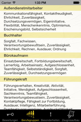 Arbeitszeugnis screenshot 4