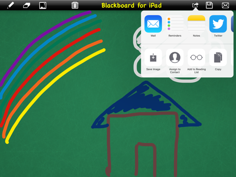 Blackboard to write or draw for iPad app screenshot 3