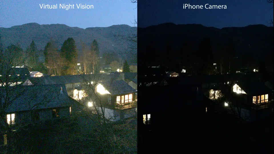 Captura de pantalla de Virtual Night Vision en iPhone 2