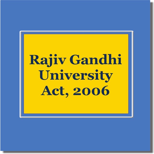 The Rajiv Gandhi University Act 2006 icon