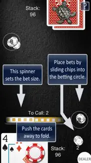 heads up: hold'em (1-on-1 poker) iphone screenshot 2