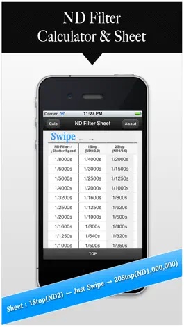 Game screenshot NDFilter Calculator&Sheet (Long Time Exposure Photography) mod apk