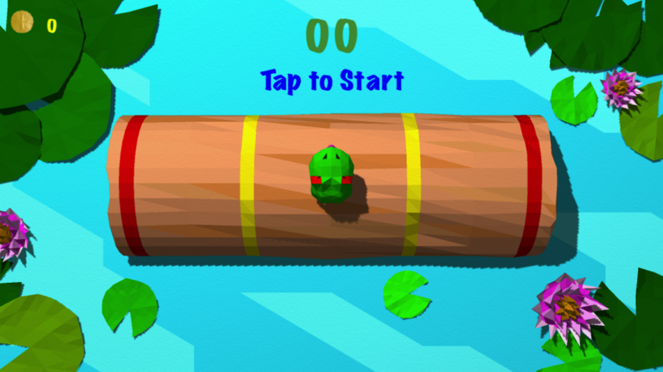 #1. Froggy Log - Endless Arcade Log Rolling Simulator and Lumberjack Game Stay Dry and Dont Fall In The Water! (iOS) Podle: Steve Snyder
