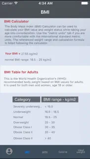 simple diet plan for ideal weight loss - daily calorie intake counter with healthy bmi calculator to lose fat iphone screenshot 3
