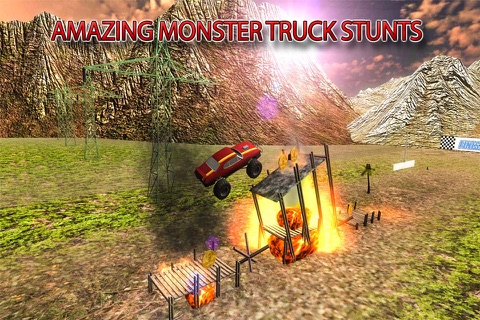 Offroad Monster Truck Stunts 2016: Up-Hill Drive in a 4x4 SUV Racing Game for a Driving Test screenshot 3