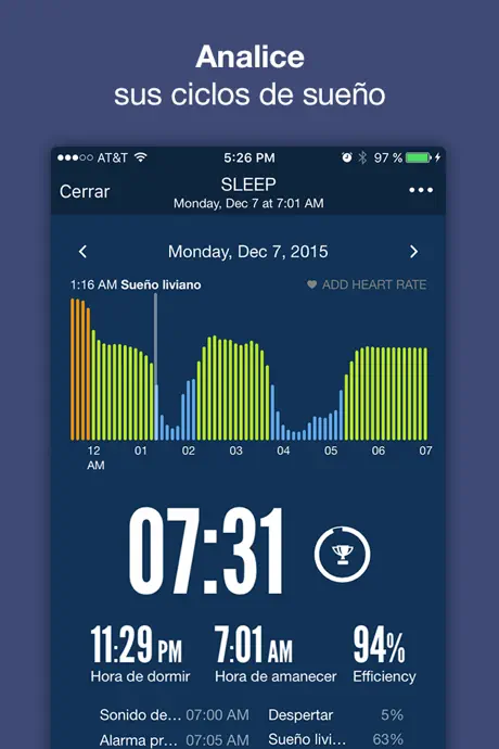 Sleep Time+: alarma de sueño