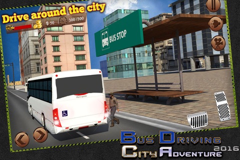 Bus Driving: City Adventure 2016 screenshot 3