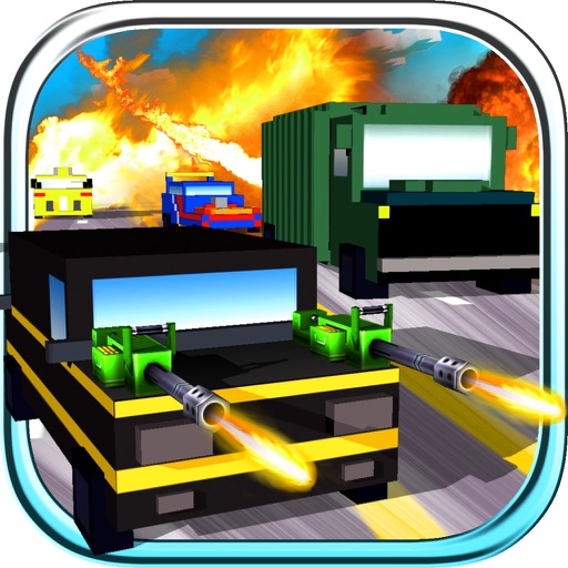 Blocky Road Blaster - 3D ( Fun Race & Shoot Game ) icon