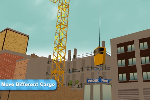 Tower Crane 3D Simulator - Start a construction, build a city! screenshot 4