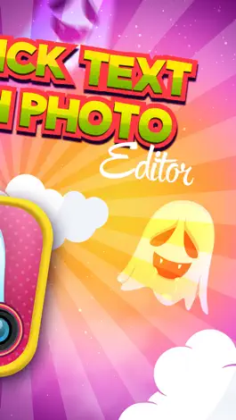 Game screenshot Quick Text on Photo Editor- Add Cute Stickers and Write Captions in Colorful Ghost Frames apk