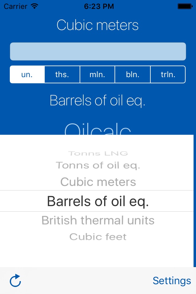 Oilcalc screenshot 4