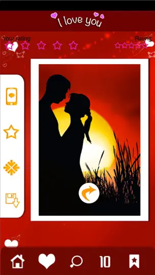 Capture d'écran de Je T'aime - Voeux D'amour sur iPhone 2