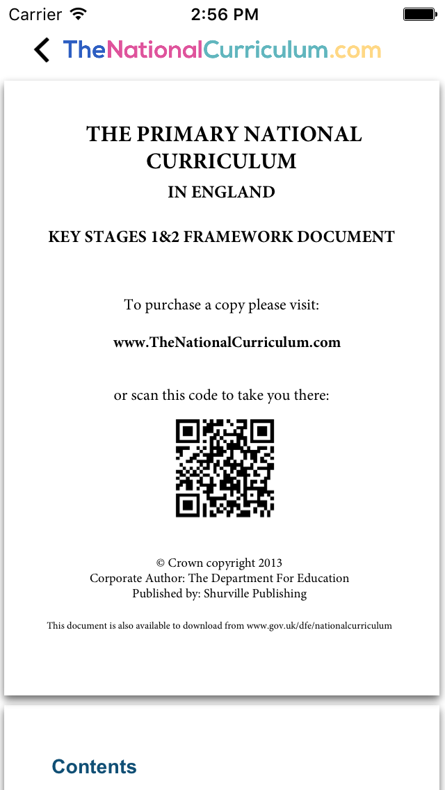 The National Curriculum App