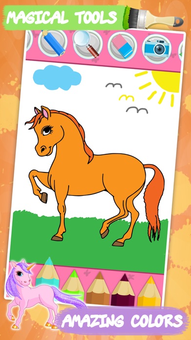 Screenshot #1 pour Livre de coloriage : Licorne