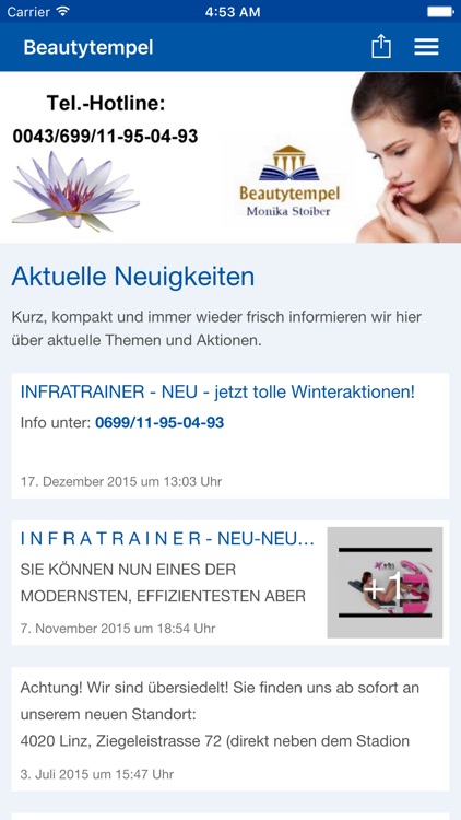 Beautytempel Linz App