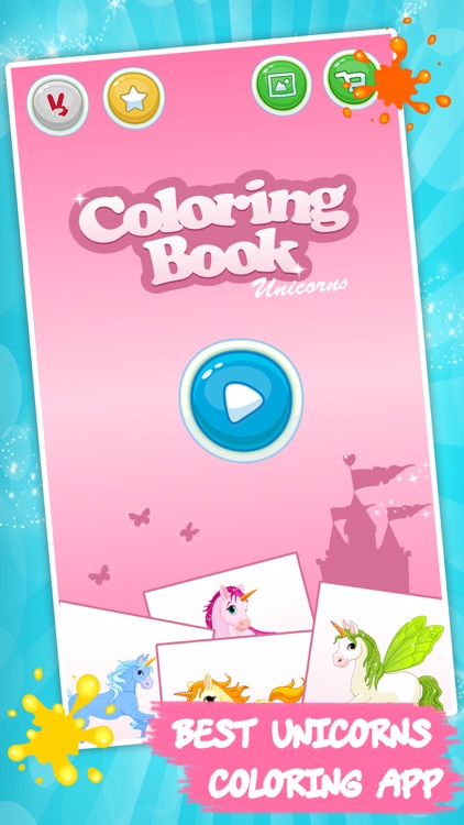 Unicorn coloring book for kids screenshot-3