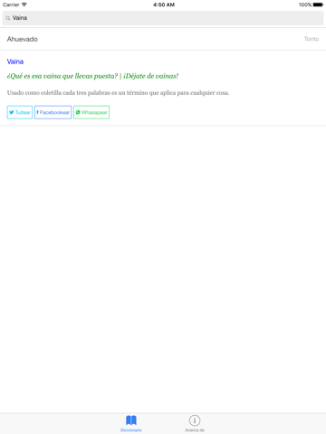 Screenshot #6 pour Diccionario Panameño