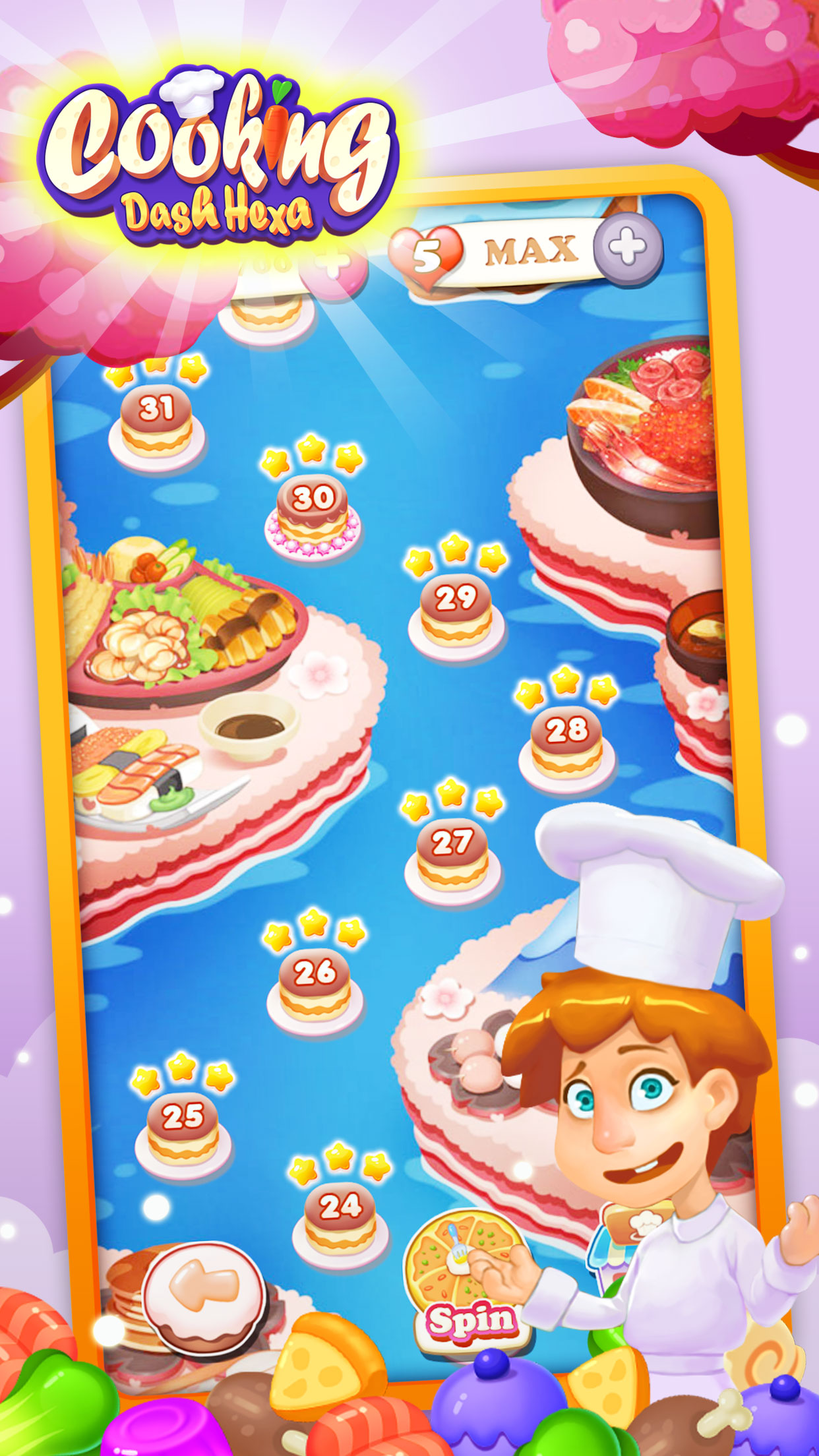Cooking Dash Hexa