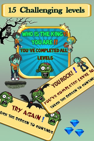 Zombies vs Bats - Rock Climbing Gameのおすすめ画像5