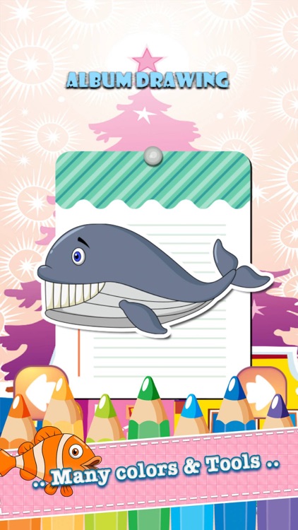 Sea Animals Drawing Coloring Book - Cute Caricature Art Ideas pages for kids