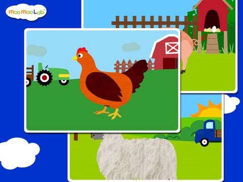 Farm Animals - Barnyard Animal Puzzles, Animal Sounds, and Activities for Toddler and Preschool Kids by Moo Moo Lab iPad screenshot 5 - Book app