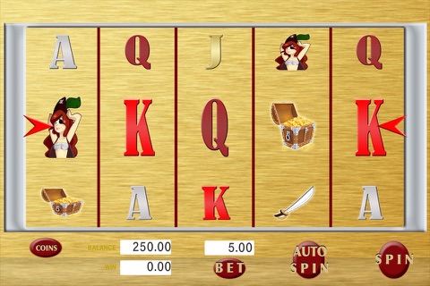 Slot Machine Treasure Pirates Gold Pro screenshot 3