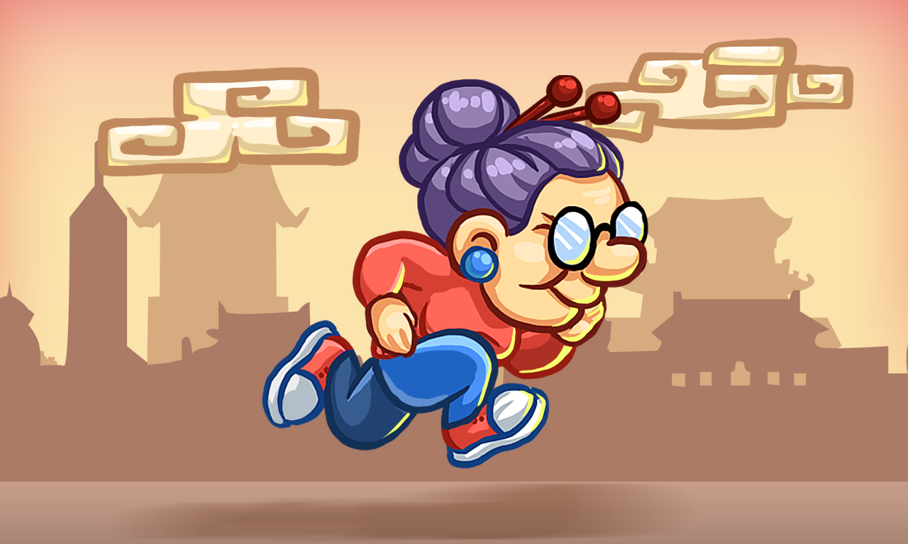 Running Granny - Chinese New Year