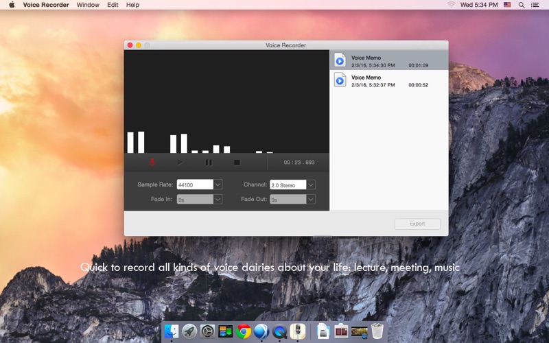 Screenshot #1 pour Voice Recorder