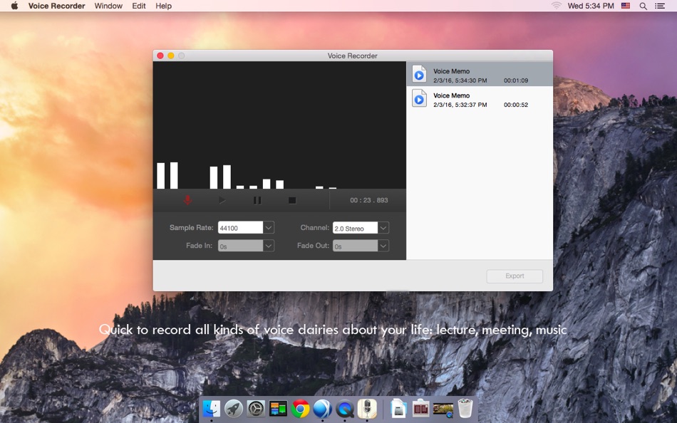 Voice Recorder for Mac OS X - 3.0.1 - (macOS)