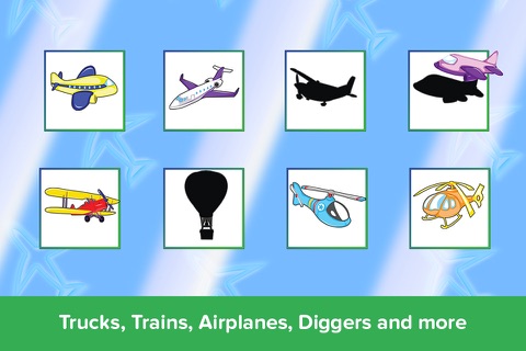 Kids Puzzles - Trucks Diggers and Shadows - Early Learning Cars Shape Puzzles and Educational Games for Preschool Kids screenshot 3