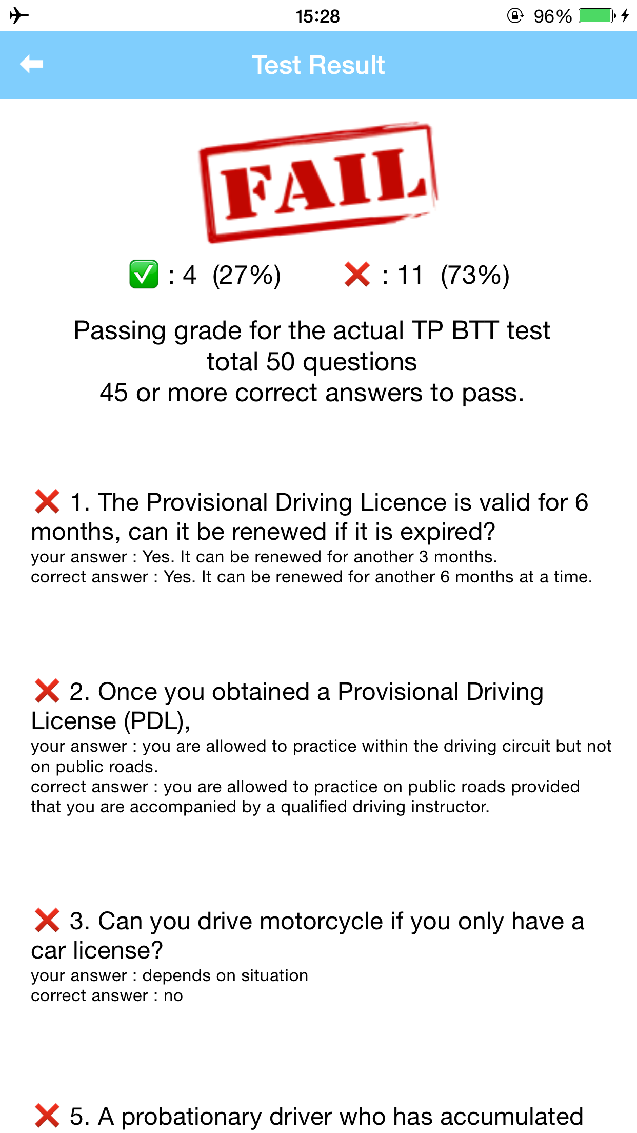 Basic Theory Test Singapore ( BTT Test SG )