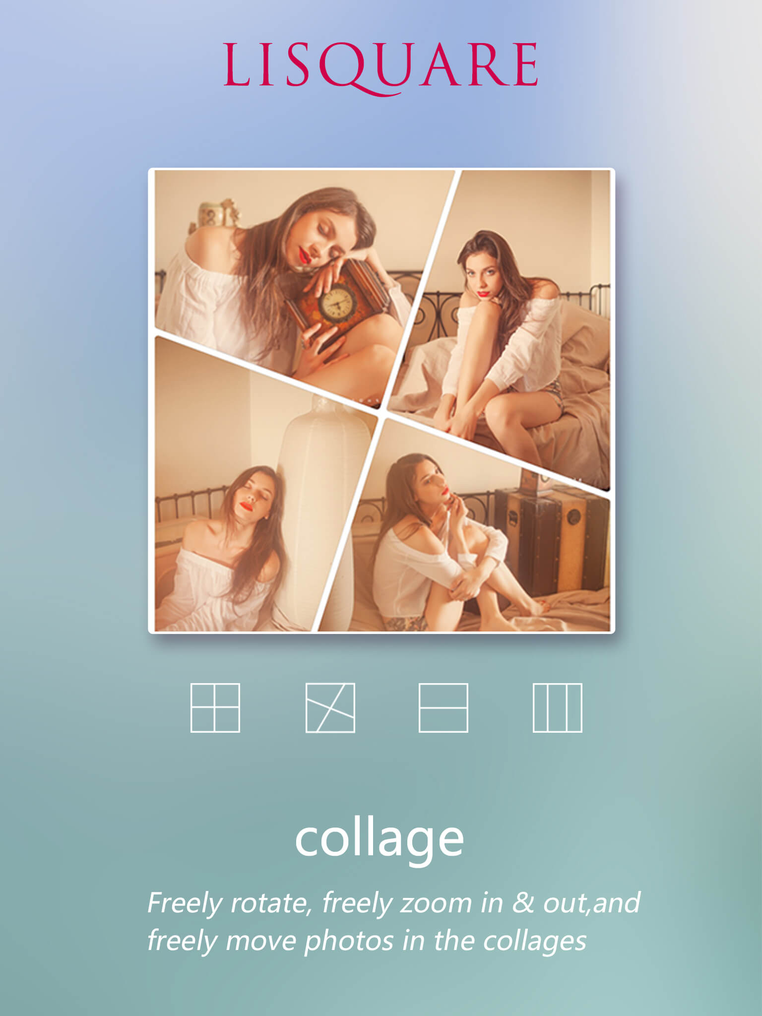 Lisquare - insta square by Lidow editor and photo collage maker photo editor