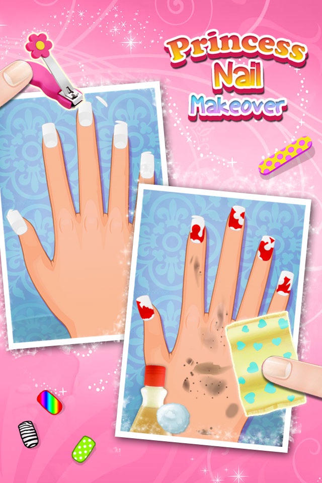 Princess Nail Salon - Makeup, Dressup and Makeover Girls Games screenshot 4