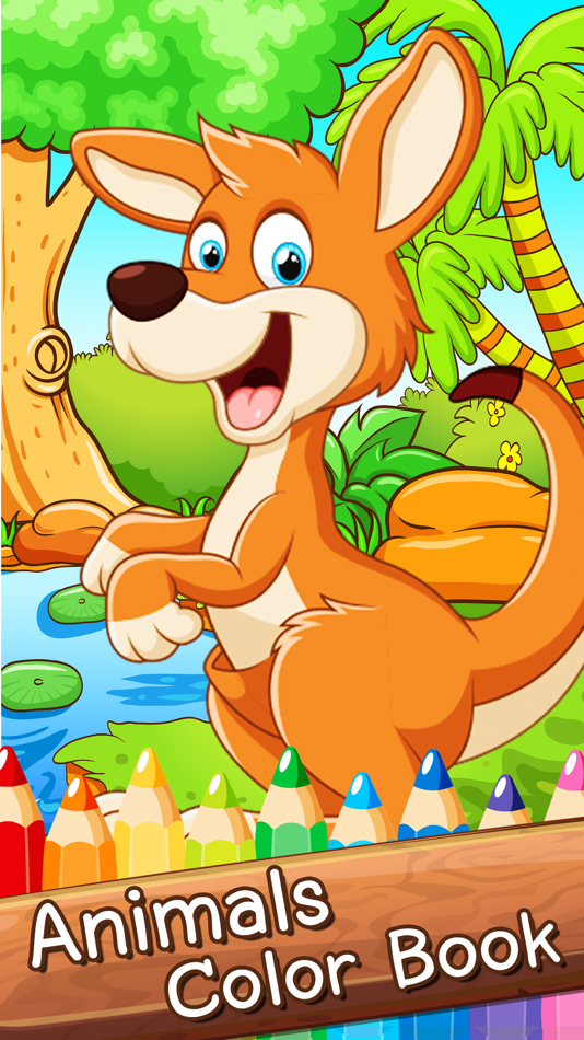 Animals Cartoon Art Pad : Learn To Paint And Draw Animals Coloring Pages Printable For Kids Free 2 - 2.0 - (iOS)