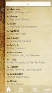 Names of Allah - The 99 beautiful names of Allah s.w.t. screenshot #2 for iPhone