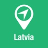 BigGuide Latvia Map + Ultimate Tourist Guide and Offline Voice Navigator