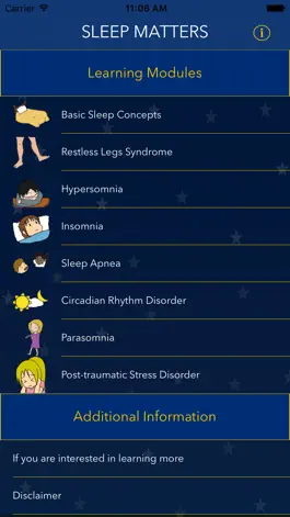 Game screenshot SleepMatters - animated educational modules on sleep disorders mod apk