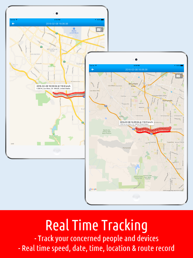 GPS Tracker - Mobile Tracking, Routing Record