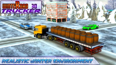 Winter Road Trucker Sim 3D iPhone screenshot