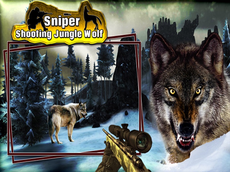 Sniper Shooting Jungle Wolf screenshot 6