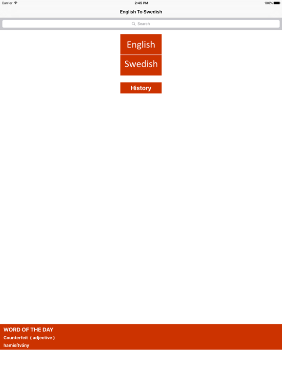Screenshot #4 pour English To Swedish Dictionary