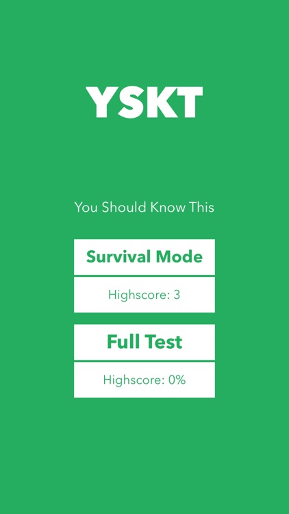 You Should Know This