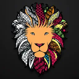 Animal Art Zen Designs - Relaxing Coloring Book for Adults app icon