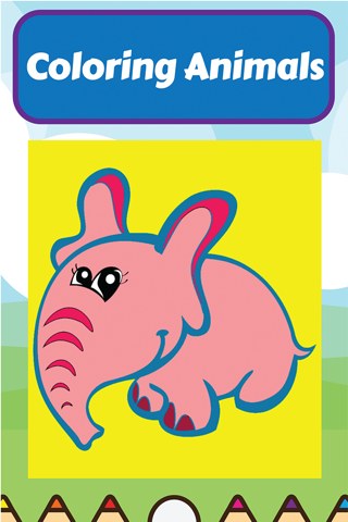 Coloring My Cute Zoo Animals for Preschool boy and girl screenshot 2