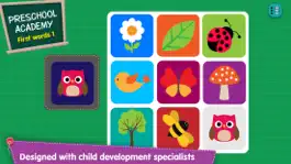 Game screenshot First Words 1 -  English : Preschool Academy educational matching game for Pre-k and kindergarten children hack