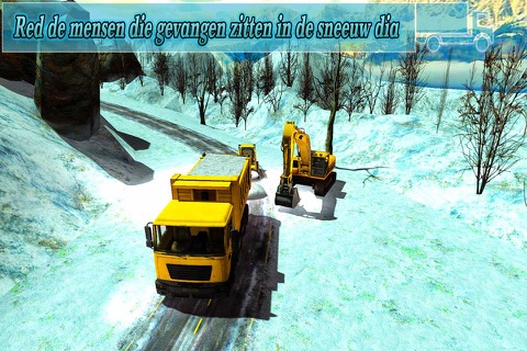 Snow Excavator Simulator: snowplow real driving screenshot 2